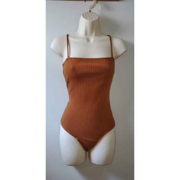 Heart & Hips Tops - Women's ribbed bungee bodysuit